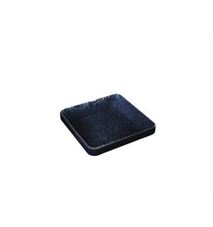NARA skål kvadratisk lav Sort Steingods - L:90mm B:90mm H:23mm 0,08ltr 